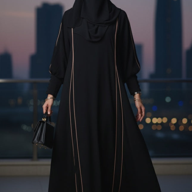 Front‑Slit Sleeve Detail Abaya