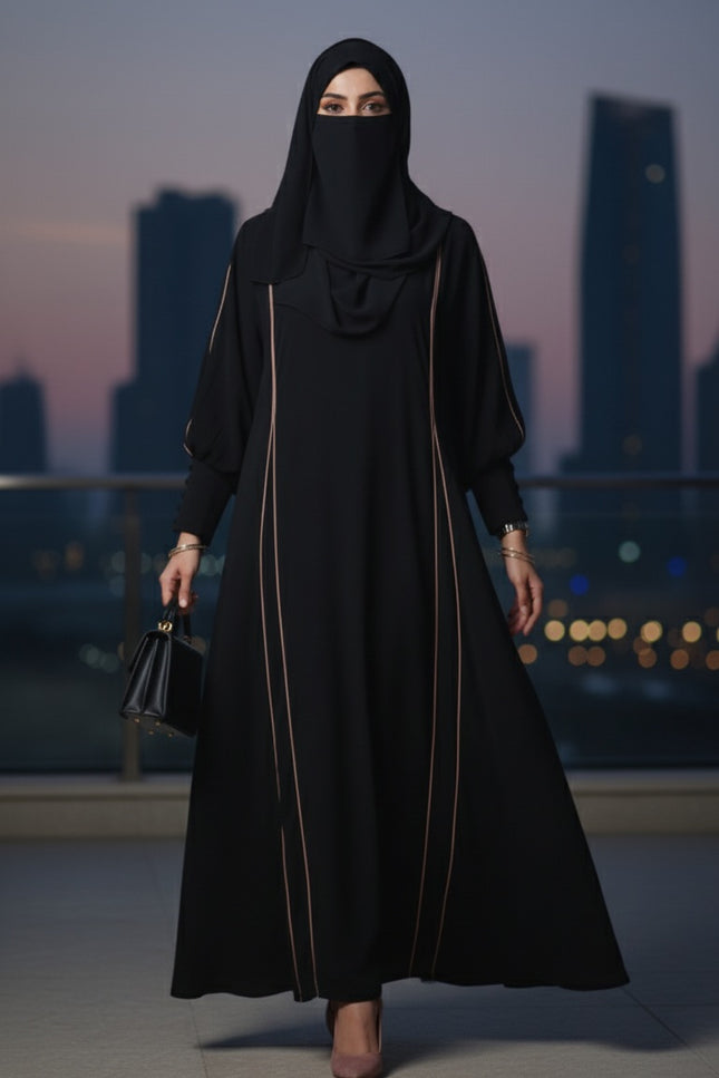Front‑Slit Sleeve Detail Abaya