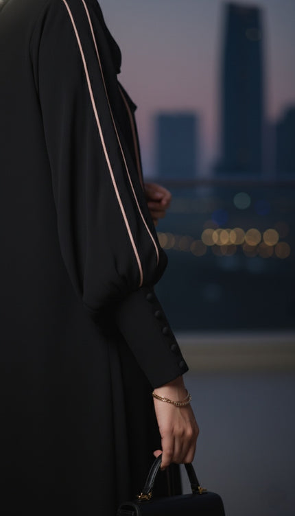 Front‑Slit Sleeve Detail Abaya