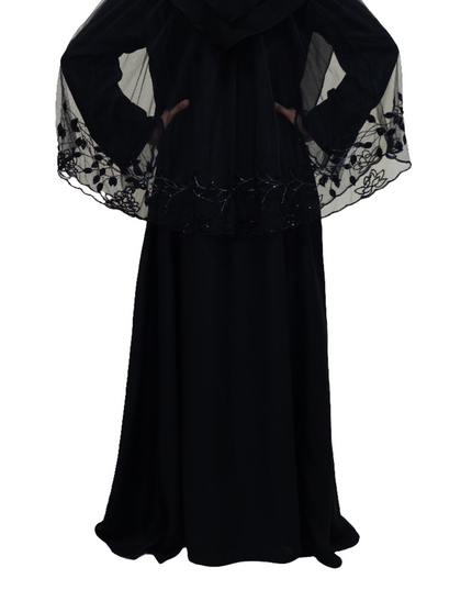 Trendy Net Cape Abaya with Full Handwork Abaya - Using Imported Korean Nida Fabric