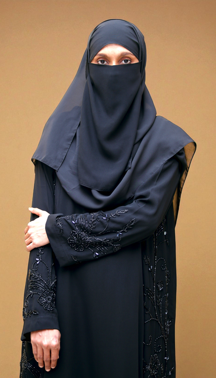 Black Royal Princess Embroidered Abaya | Premium Soft Nida