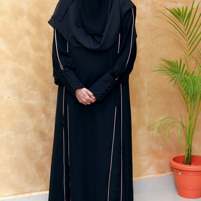 Front‑Slit Sleeve Detail Abaya