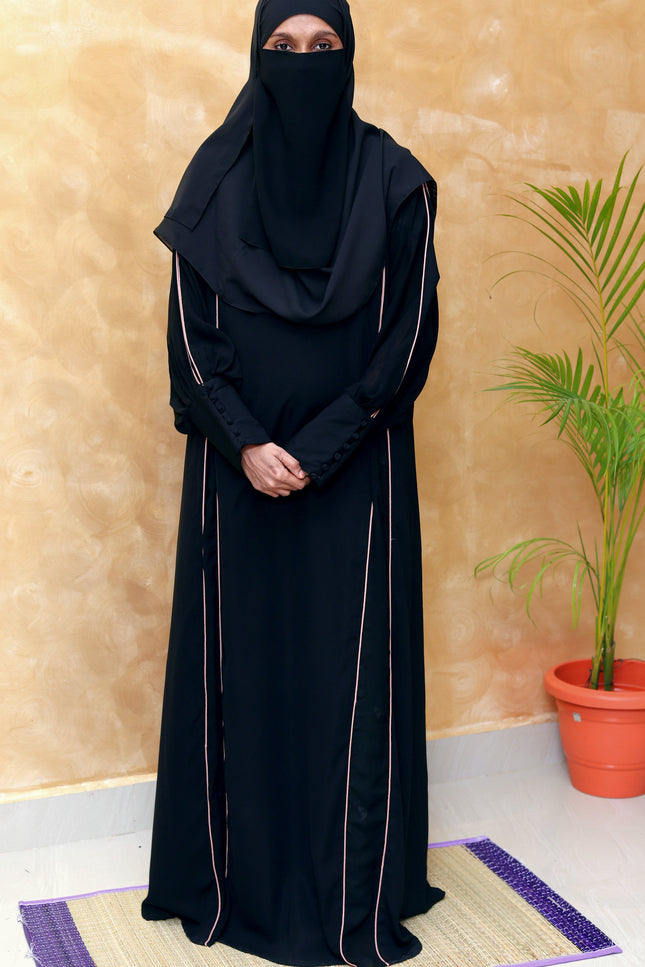 Front‑Slit Sleeve Detail Abaya