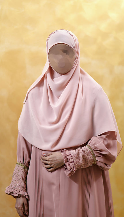 Hand‑Embroidered Cuff Sleeves Daily Abaya