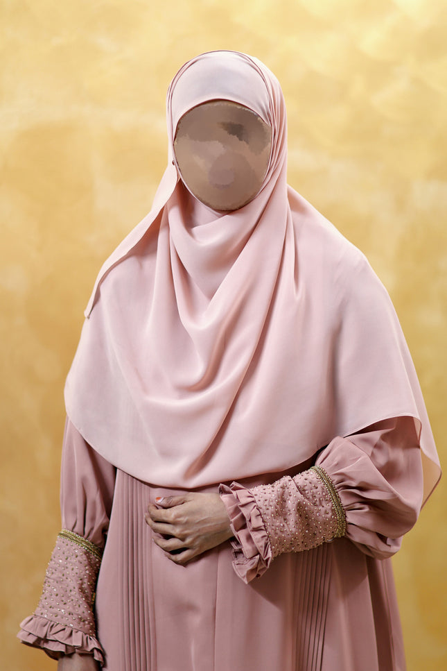 Hand‑Embroidered Cuff Sleeves Daily Abaya