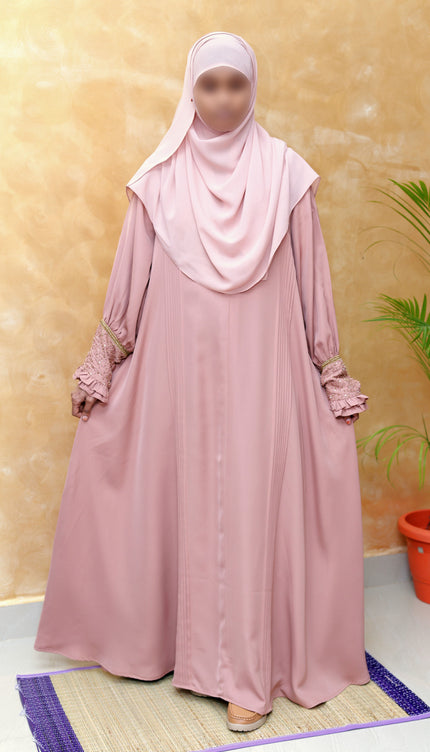 Hand‑Embroidered Cuff Sleeves Daily Abaya