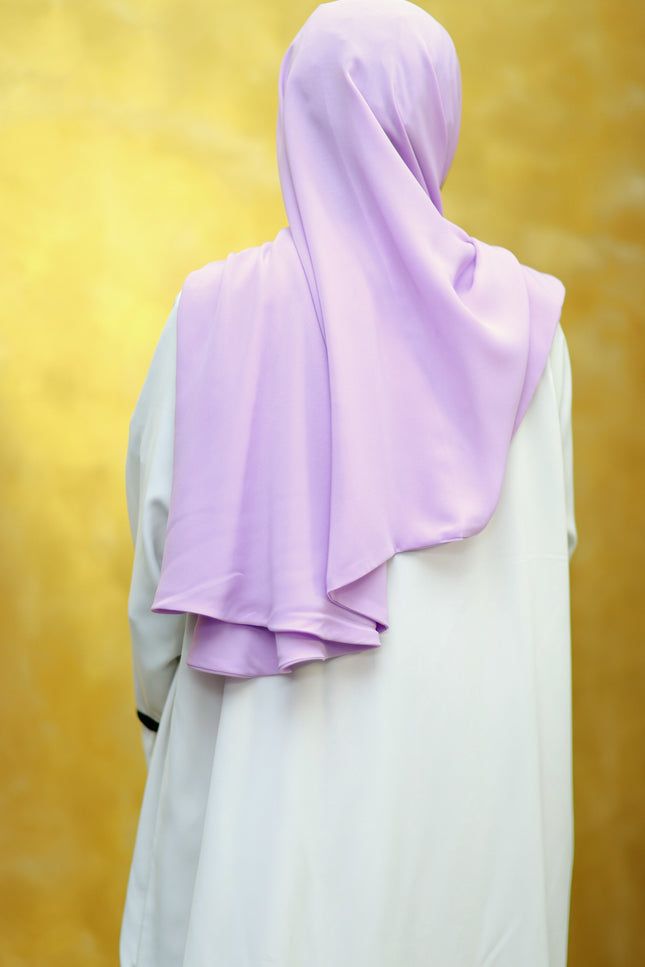 Violet Whisper – Purple Instant Hijab -Zip | Dual-Layer Korean Chiffon | Modest Wear with Flow & Flair | Malaysian Hijab
