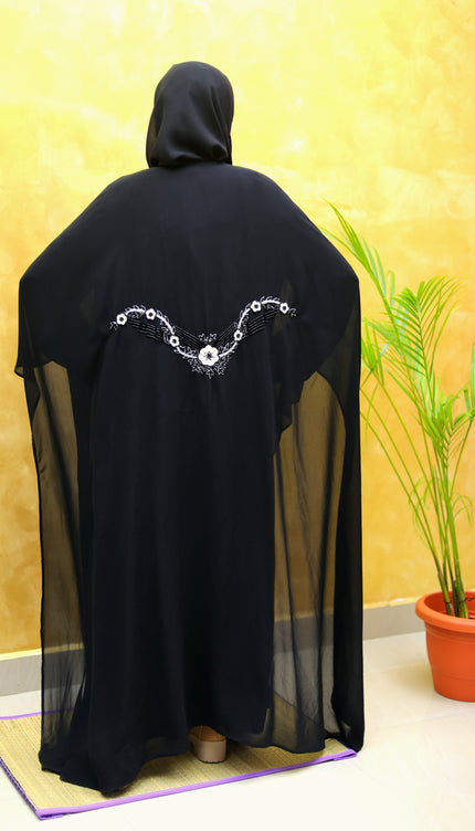 Black Butterfly Farasha Abaya