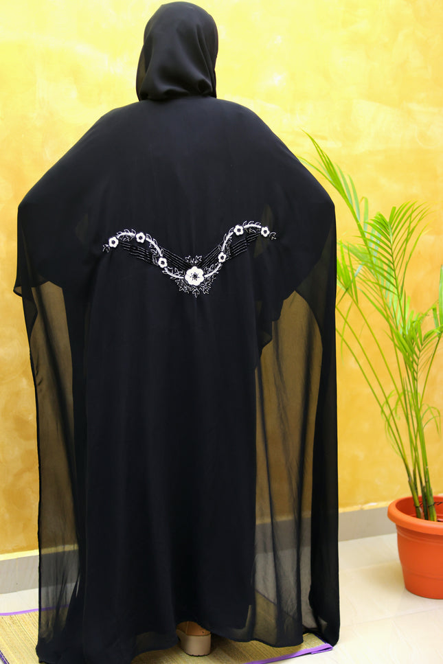 Black Butterfly Farasha Abaya