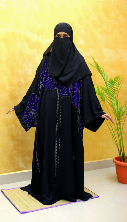 Velvet Flower Farasha Abaya