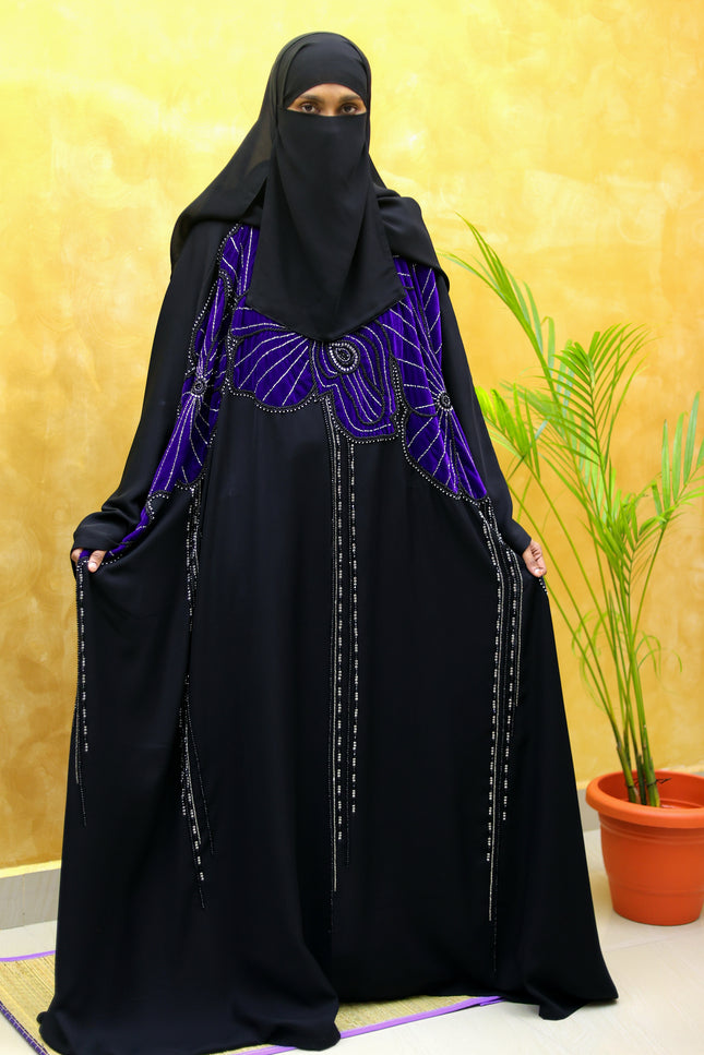 Velvet Flower Farasha Abaya