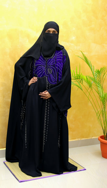 Velvet Flower Farasha Abaya