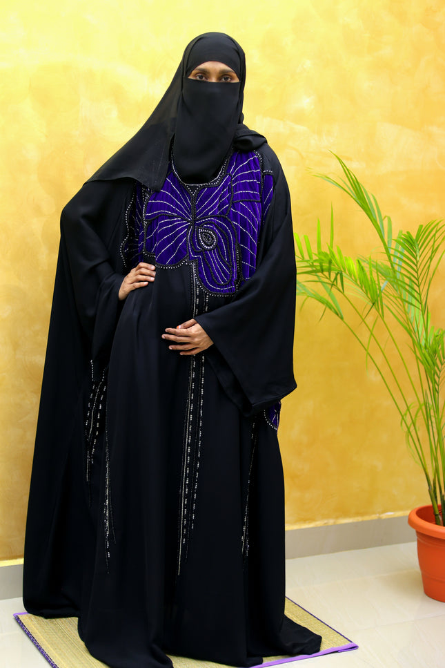 Velvet Flower Farasha Abaya