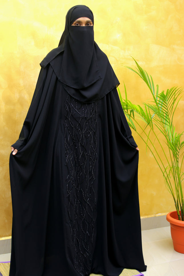 Farasha Abaya with Full Hand Embroidery