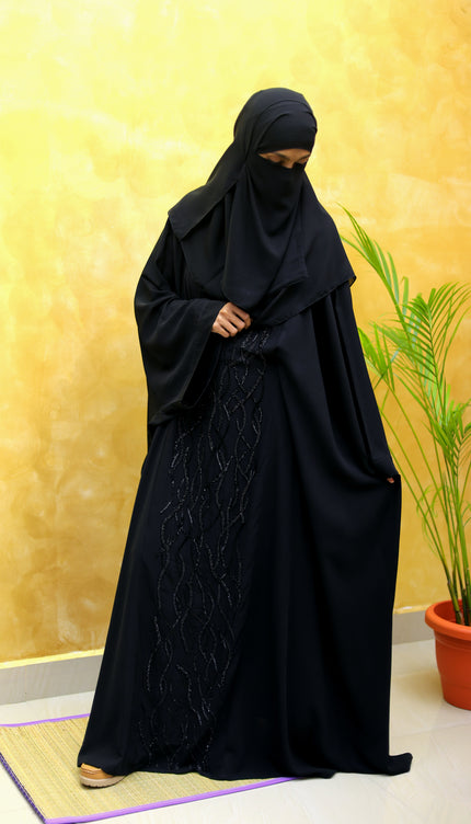 Farasha Abaya with Full Hand Embroidery