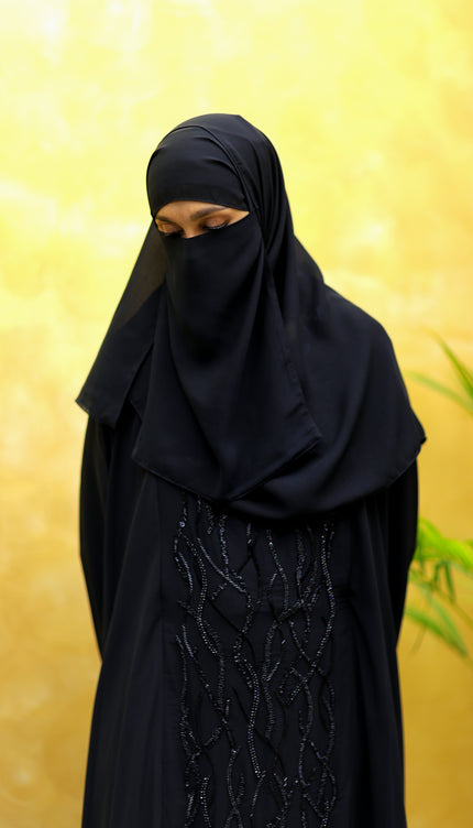 Farasha Abaya with Full Hand Embroidery