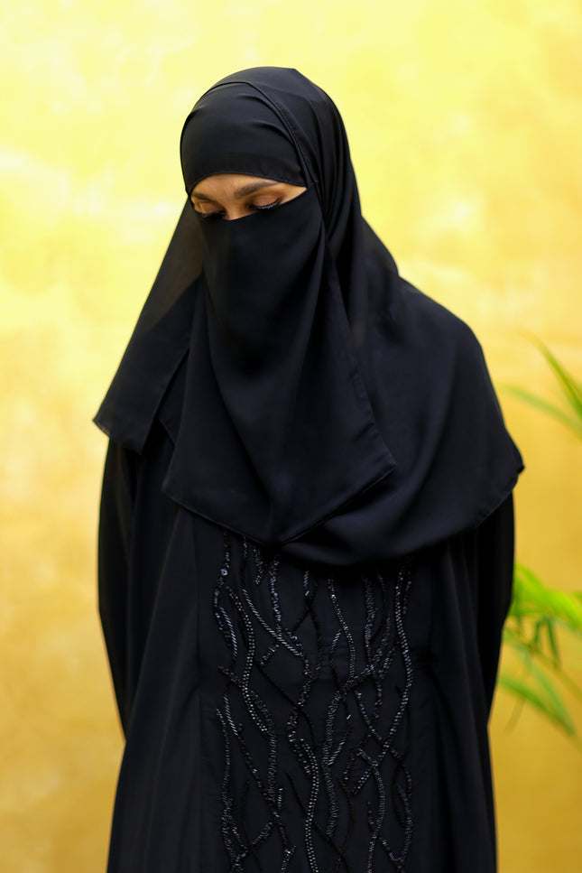 Farasha Abaya with Full Hand Embroidery