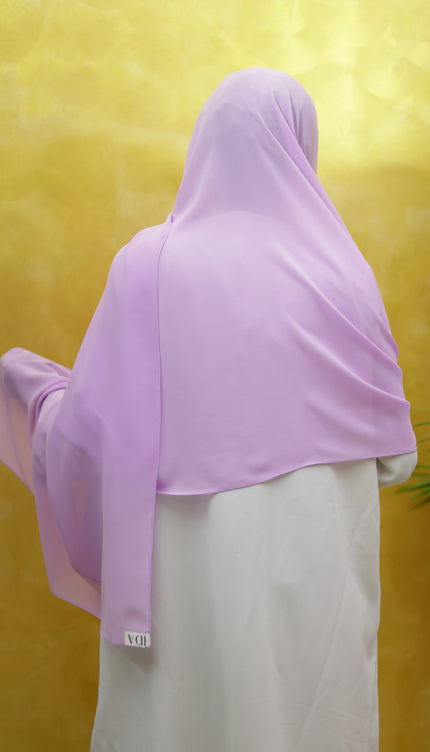 Hijab with Nose Piece – Purple | Ready-to-Wear Chiffon Hijab