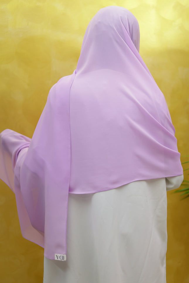 Hijab with Nose Piece – Purple | Ready-to-Wear Chiffon Hijab
