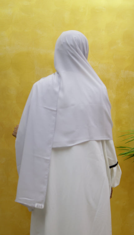 Hijab with Nose Piece – Gray | Ready-to-Wear Chiffon Hijab