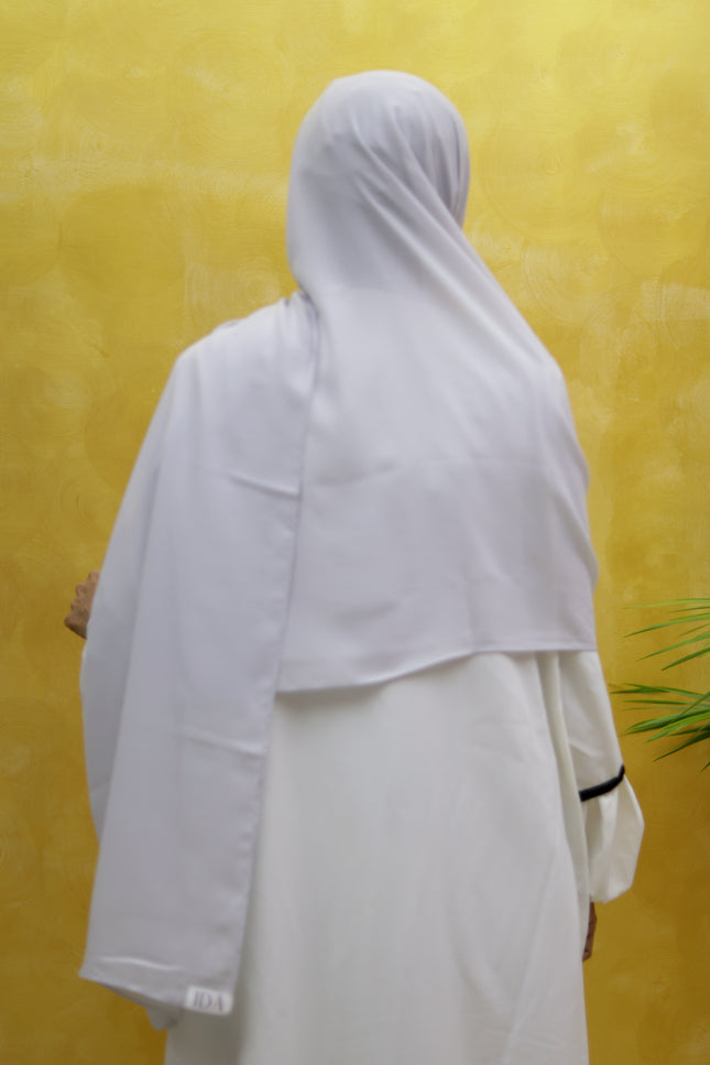 Hijab with Nose Piece – Gray | Ready-to-Wear Chiffon Hijab
