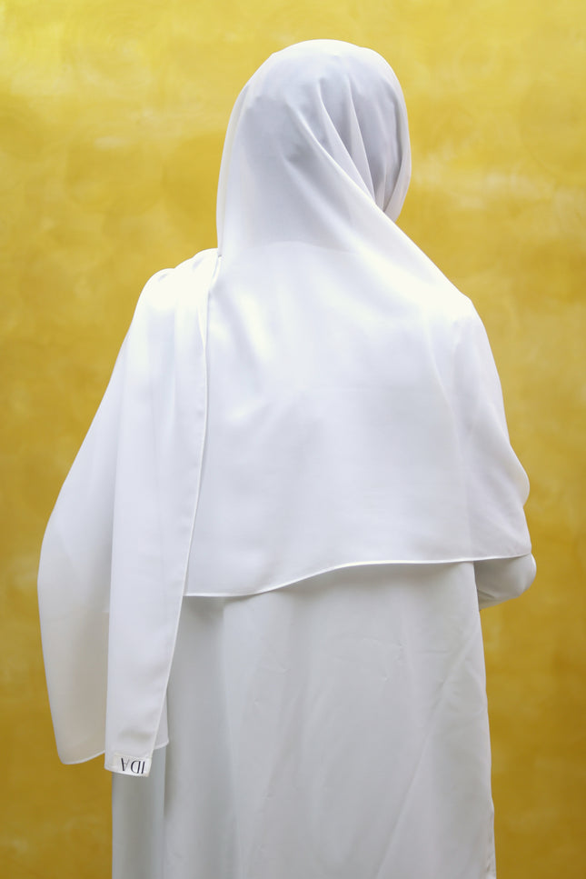 Grey Plain Hijab - Wool Soft Korean Chiffon Fabric
