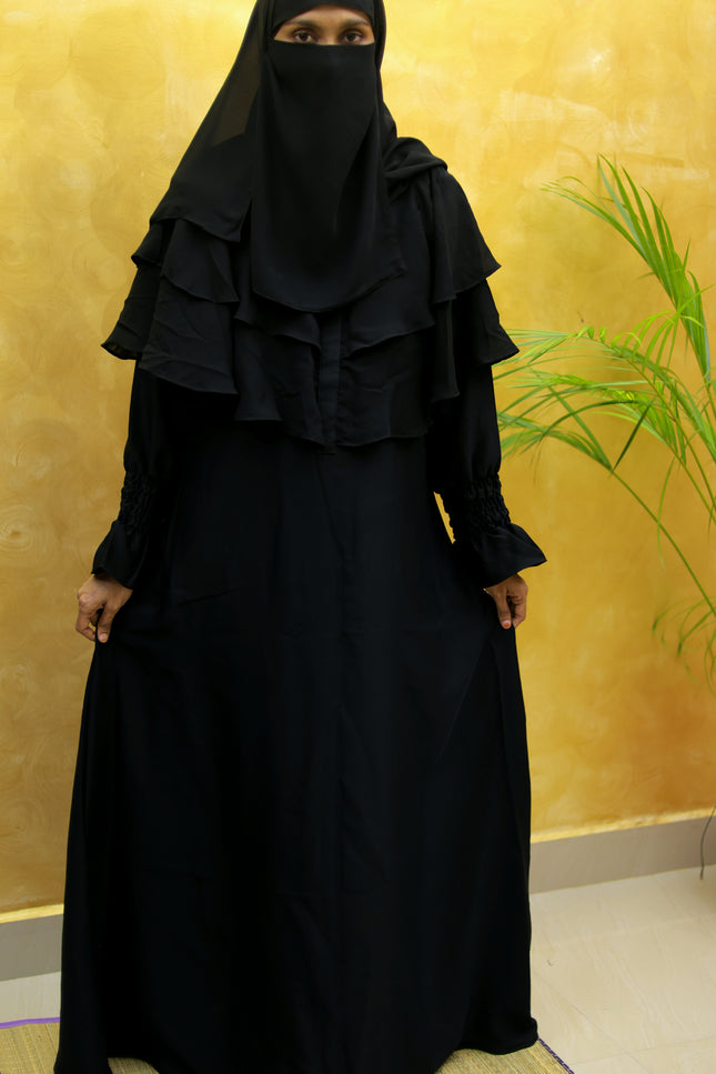 Layered Frill Daily Abaya