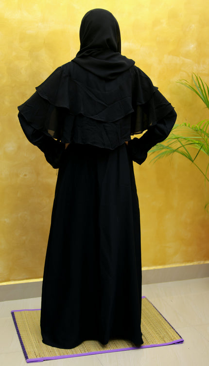 Layered Frill Daily Abaya