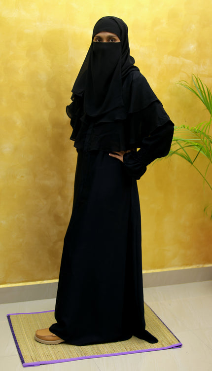 Layered Frill Daily Abaya