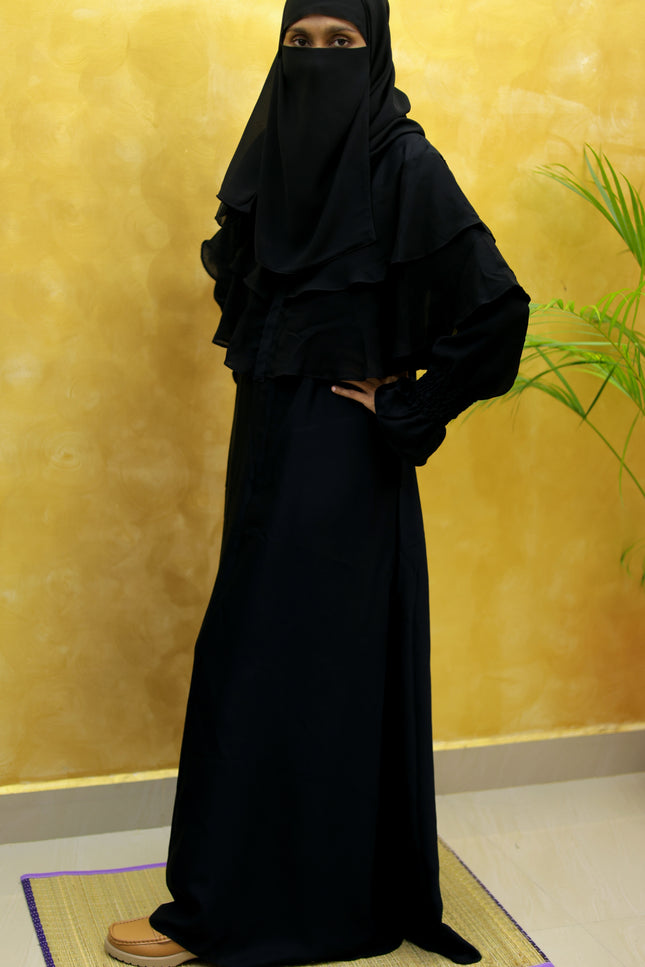 Layered Frill Daily Abaya