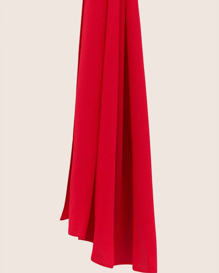 Plain Hijab Red -  Wool Soft Korean Chiffon Fabric