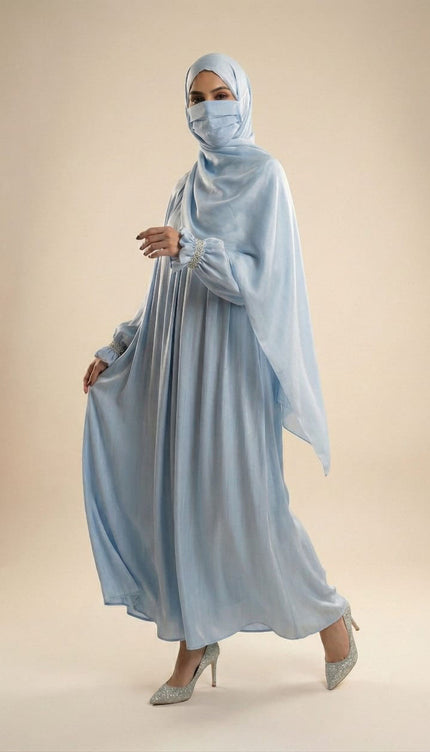 Minimalist Luxury Abaya with Flowing Silhouette