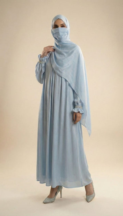 Minimalist Luxury Abaya with Flowing Silhouette