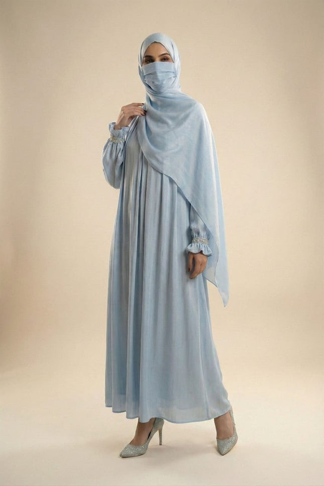 Minimalist Luxury Abaya with Flowing Silhouette