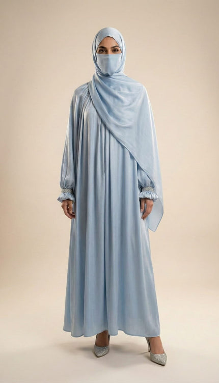 Minimalist Luxury Abaya with Flowing Silhouette