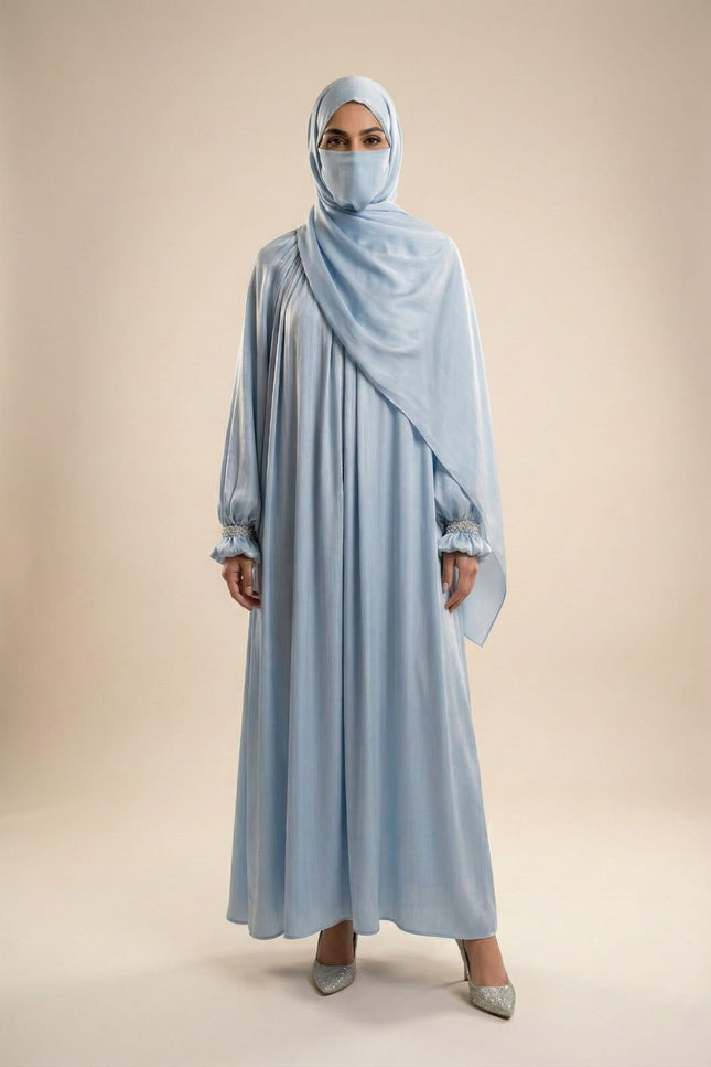 Minimalist Luxury Abaya with Flowing Silhouette