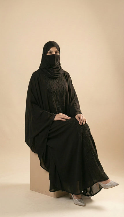 Farasha Abaya with Full Hand Embroidery