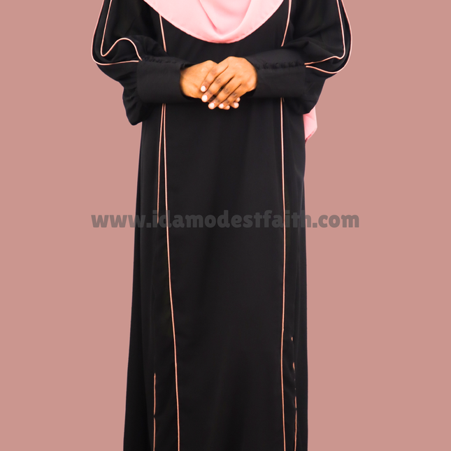 Imported Korean Abaya with front slith and differnt sleeves (DW00020)