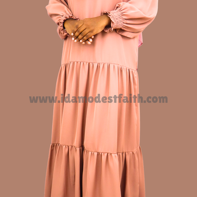 Simple And elegant Double Layered Abaya (DW00021)
