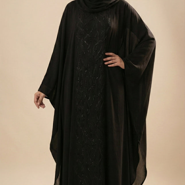 Farasha Abaya with Full Hand Embroidery