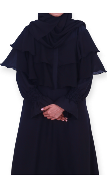 Layered Frill Daily Abaya