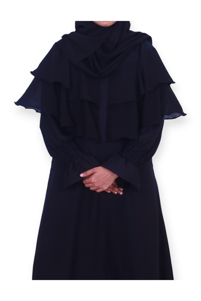 Layered Frill Daily Abaya