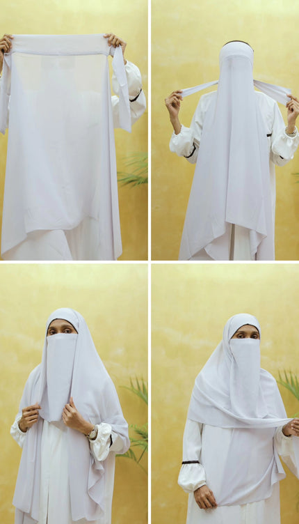 Instant Chiffon Hijab – Plain Gray Shawl Head Scarf