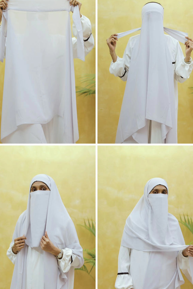Instant Chiffon Hijab – Plain Gray Shawl Head Scarf